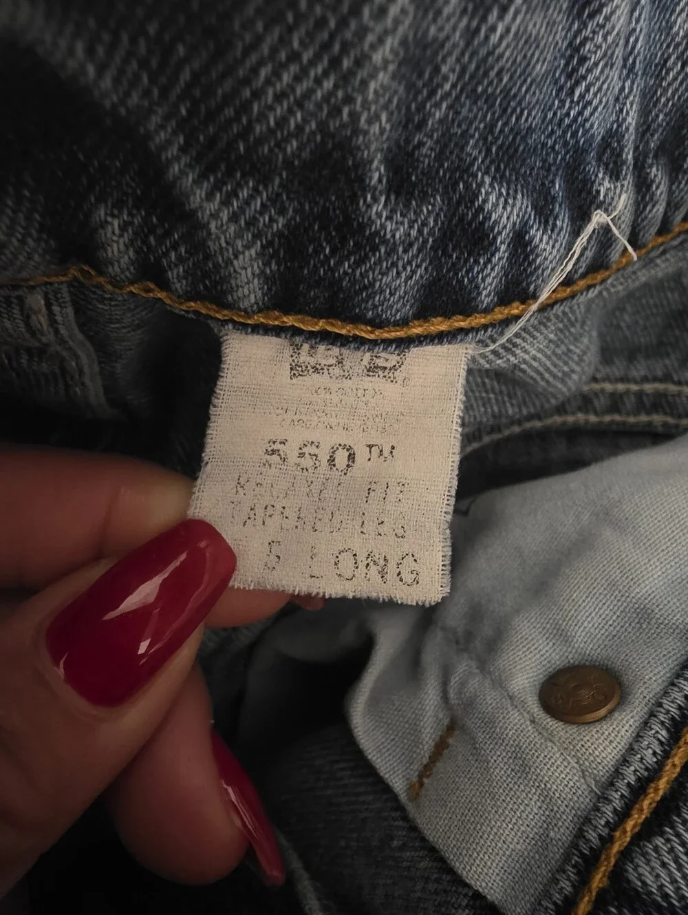 Vintage Levis Cut Offs 550 | Size 25
